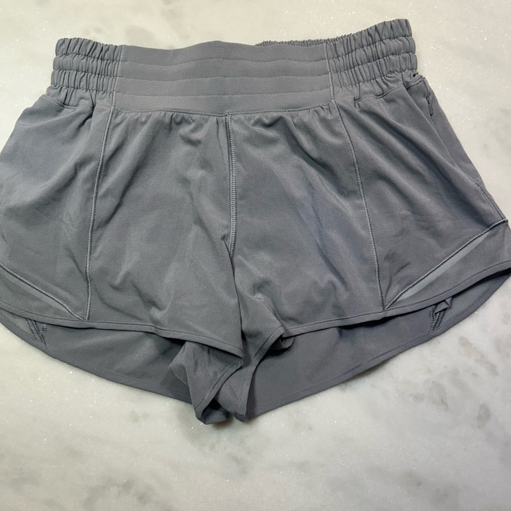 lululemon hotty hot 4 inch  Women's Athletic Shorts in Charcoal